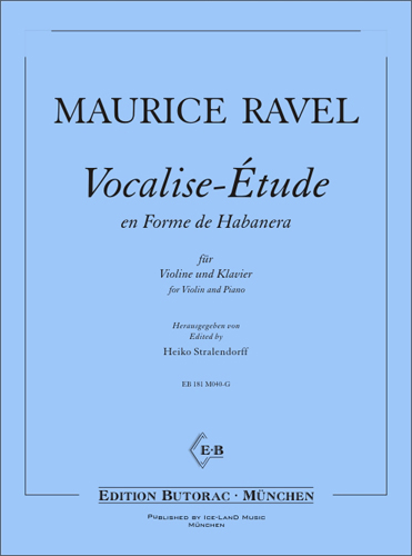 Cover - Vocalise-&Eacute;tude en Forme de Habanera